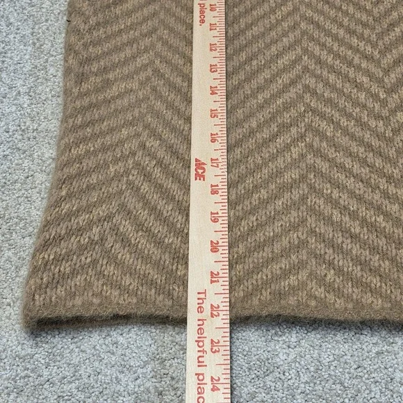 Ralph Lauren Sport Sweater Vest Women's M Brown Mohair Wool Blend Turtleneck - Picture 9 of 9